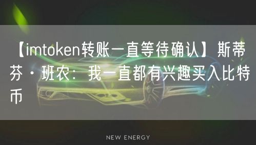 【imtoken转账一直等待确认】斯蒂芬·班农：我一直都有兴趣买入比特币