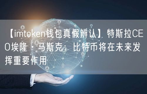 【imtoken钱包真假辨认】特斯拉CEO埃隆·马斯克：比特币将在未来发挥重要作用