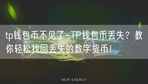 	tp钱包币不见了-TP钱包币丢失？教你轻松找回丢失的数字货币！