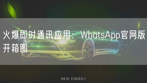 火爆即时通讯应用：WhatsApp官网版开箱图
